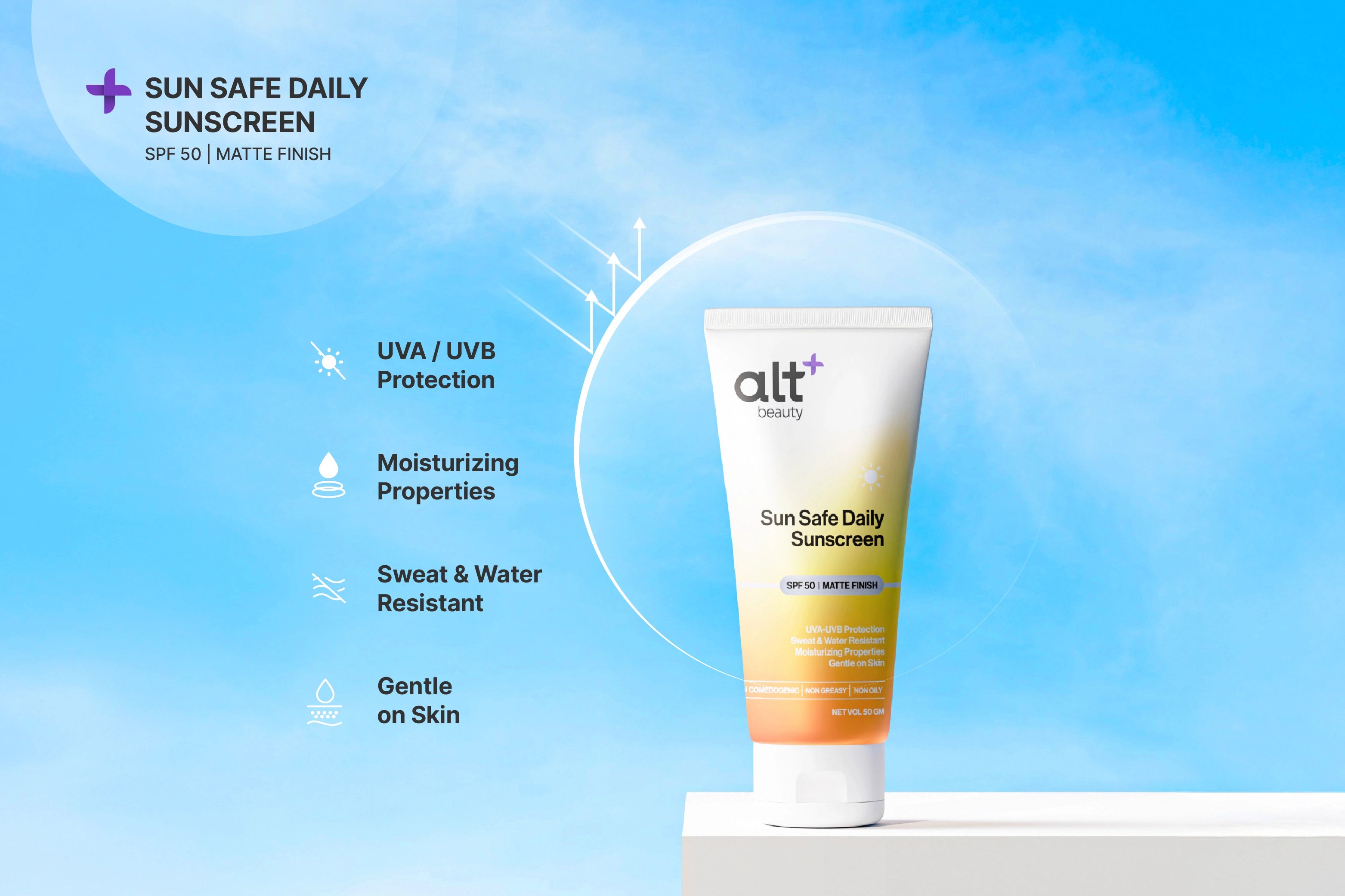 Sun Safe Daily Screen by altBeauty | Sunscreen for Oily Skin